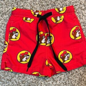 Kids Buc-ee’s Print Swim Shorts with Drawstring 2T
